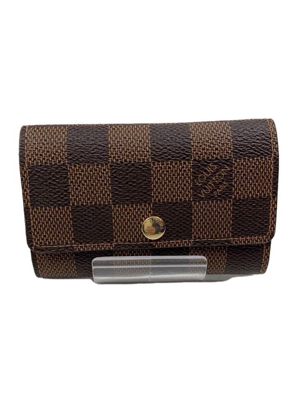 LOUIS VUITTON Multicles Ebene Brown Leather Brown All over